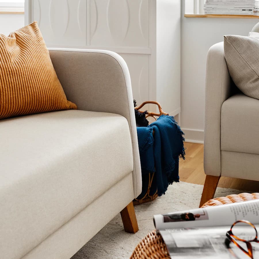 Linanas Loveseat Vissle Beige small size