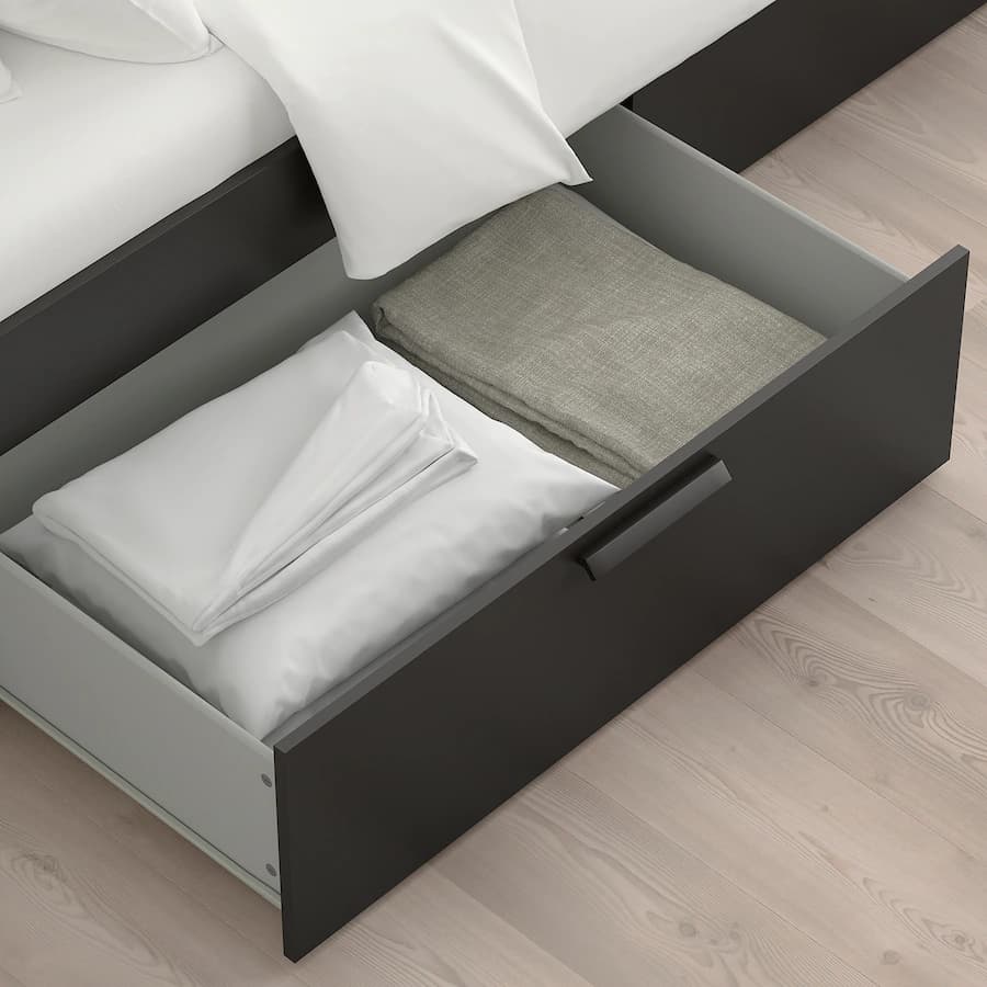 Brimnes Bed Frame With Storage Headboard small size