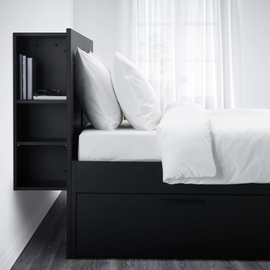 Brimnes Bed Frame With Storage Headboard small size