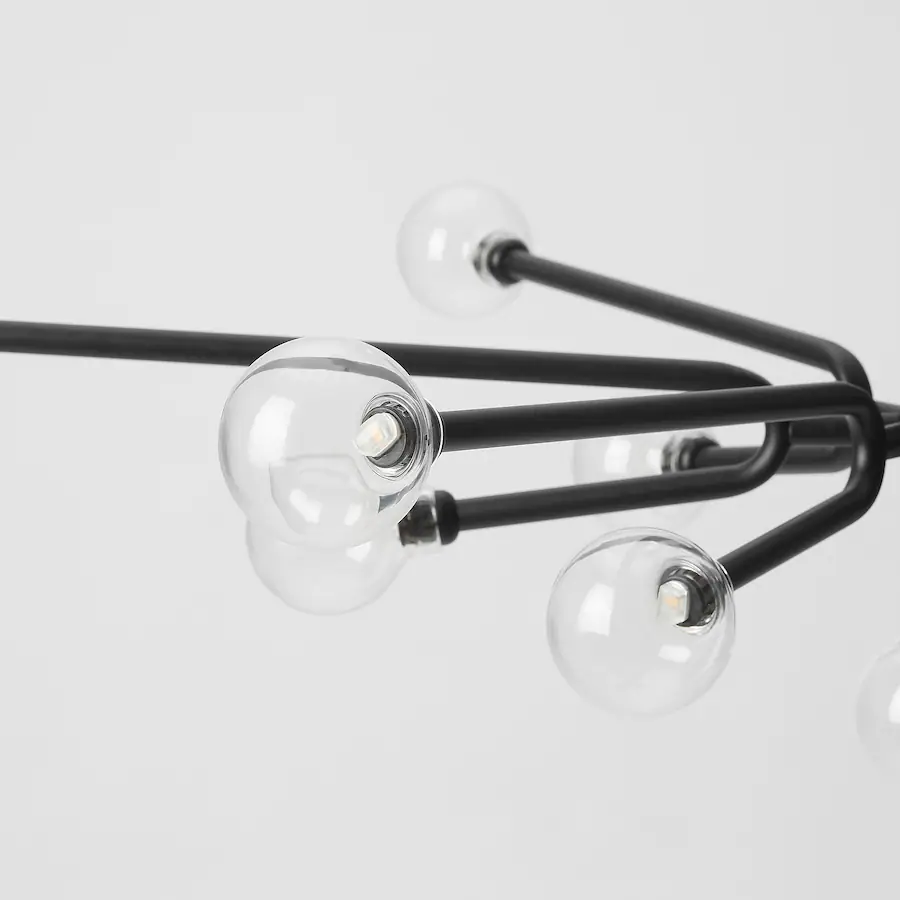 Grinsbyn Chandelier w light bulbs small size