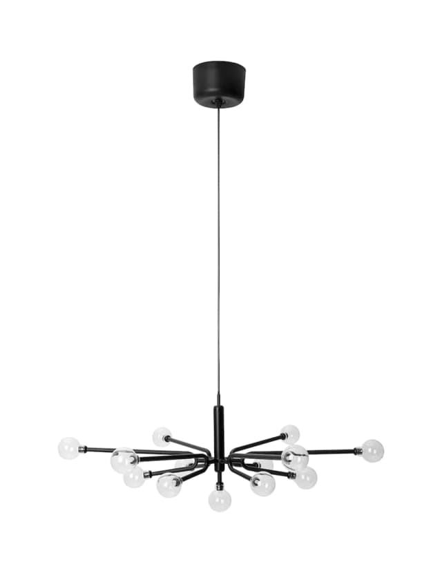Grinsbyn Chandelier w light bulbs
